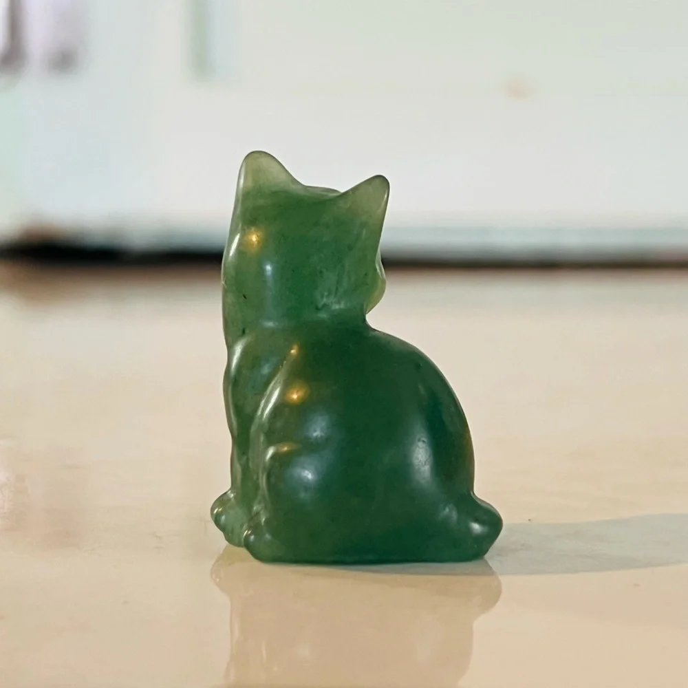 Jade Stone Cat - Picture 4 of 11